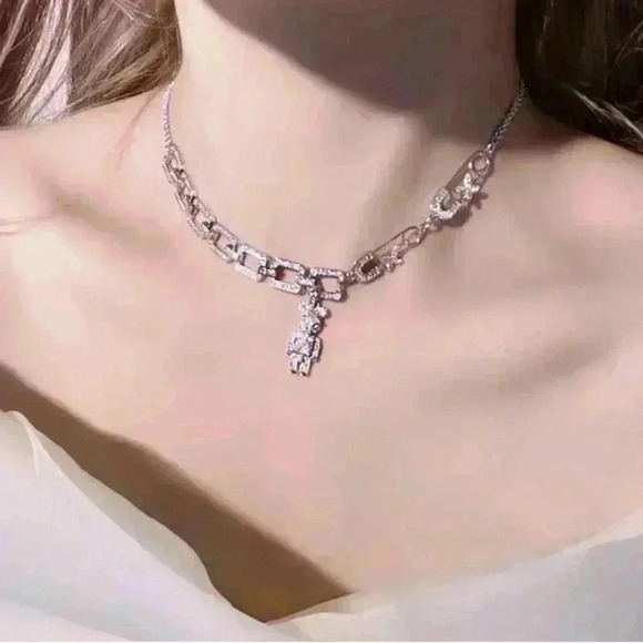 Ins Micro-inlaid Custom Made Bear Necklace - Picture 1 of 10